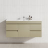 4-Drawer 1-Door 1200mm Wall Hung Bathroom Floating Vanity Single Bowl Multi-Colour Cabinet Only