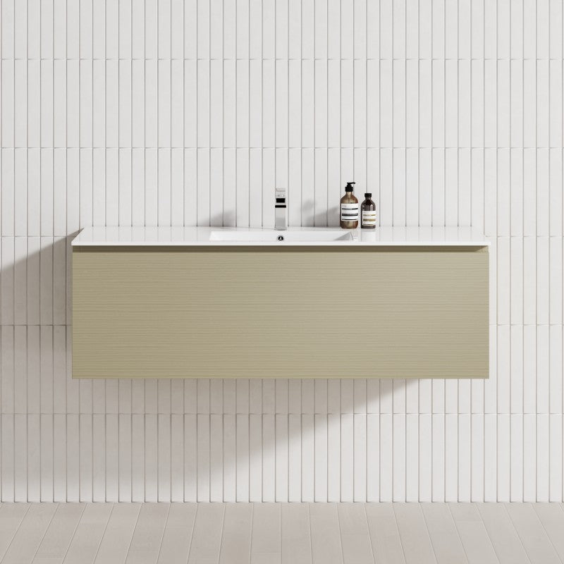 1-Drawer 600/750/900/1200Mm Wall Hung Bathroom Floating Vanity Single Bowl Multi-Colour Cabinet Only