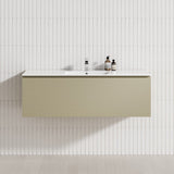1-Drawer 600/750/900/1200Mm Wall Hung Bathroom Floating Vanity Single Bowl Multi-Colour Cabinet Only