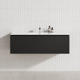 1-Drawer 600/750/900/1200Mm Wall Hung Bathroom Floating Vanity Single Bowl Multi-Colour Cabinet Only
