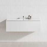 1-Drawer 600/750/900/1200Mm Wall Hung Bathroom Floating Vanity Single Bowl Multi-Colour Cabinet Only