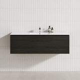 1-Drawer 600/750/900/1200Mm Wall Hung Bathroom Floating Vanity Single Bowl Multi-Colour Cabinet Only