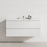 2-Drawer 600/750/900/1200Mm Wall Hung Bathroom Floating Vanity Single Bowl Multi-Colour Cabinet Only