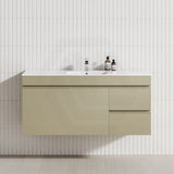 MCH 1200mm Gesso Lini Wall Hung Vanity with Right Side Drawers