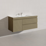 2-Drawer, 1-Door 1200mm MDF Wall Hung Bathroom Floating Vanity Only Single Bowl Variant Color Available