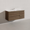 2-Drawer, 1-Door 1200mm MDF Wall Hung Bathroom Floating Vanity Only Single Bowl Variant Color Available