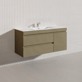 2-Drawer, 1-Door 1200mm MDF Wall Hung Bathroom Floating Vanity Only Single Bowl Variant Color Available
