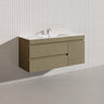 2-Drawer, 1-Door 1200mm MDF Wall Hung Bathroom Floating Vanity Only Single Bowl Variant Color Available