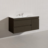 2-Drawer, 1-Door 1200mm MDF Wall Hung Bathroom Floating Vanity Only Single Bowl Variant Color Available