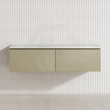 2-Drawer Flat 1500mm Bathroom Floating Wall Hung Vanity Cabinet Only Variant Colour Available