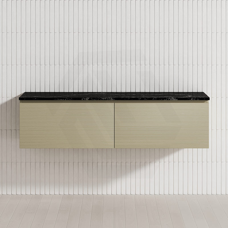 2-Drawer Flat 1500mm Bathroom Floating Wall Hung Vanity Cabinet Only Variant Colour Available