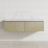 2-Drawer Flat 1200/1500/1800Mm Wall Hung Bathroom Floating Vanity Multi-Colour Cabinet Only Vanities