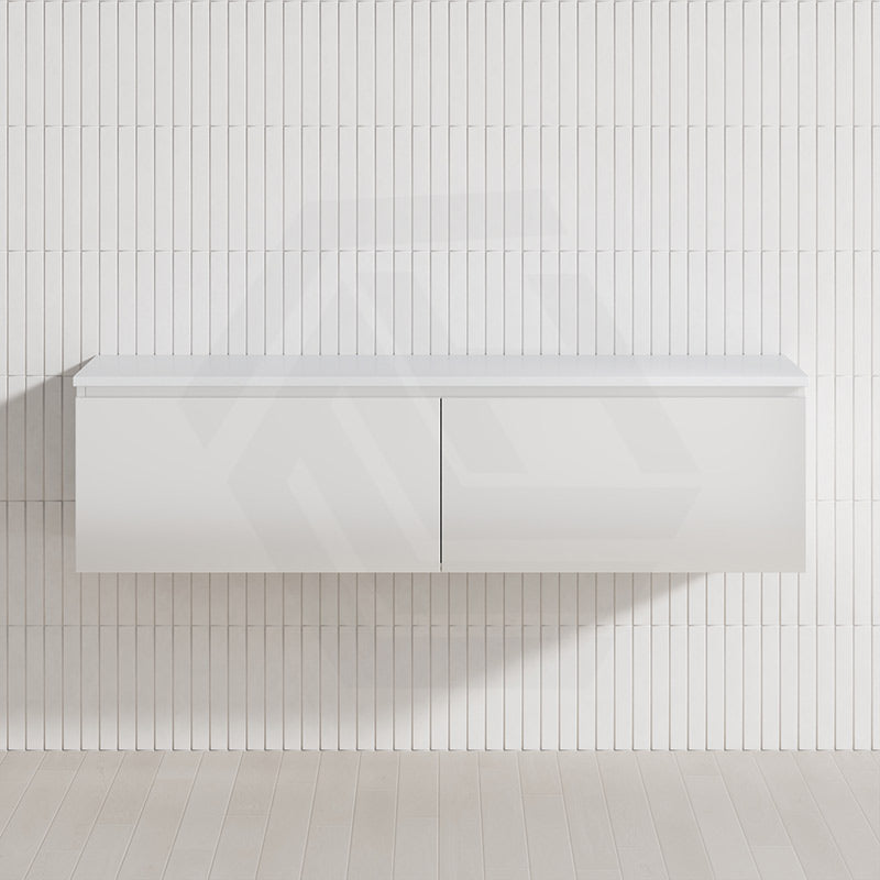 2-Drawer Flat 1500mm Bathroom Floating Wall Hung Vanity Cabinet Only Variant Colour Available