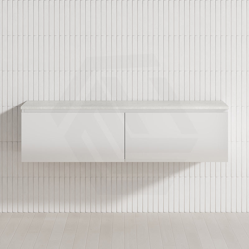 2-Drawer Flat 1500mm Bathroom Floating Wall Hung Vanity Cabinet Only Variant Colour Available