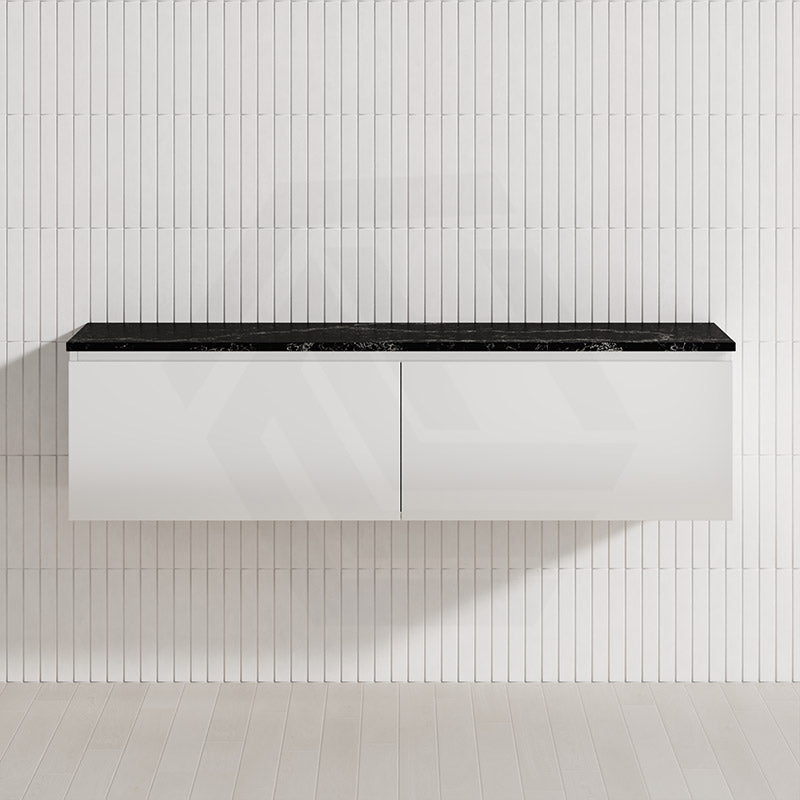 2-Drawer Flat 1500mm Bathroom Floating Wall Hung Vanity Cabinet Only Variant Colour Available