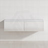 2-Drawer Flat 1200/1500/1800Mm Wall Hung Bathroom Floating Vanity Multi-Colour Cabinet Only Vanities