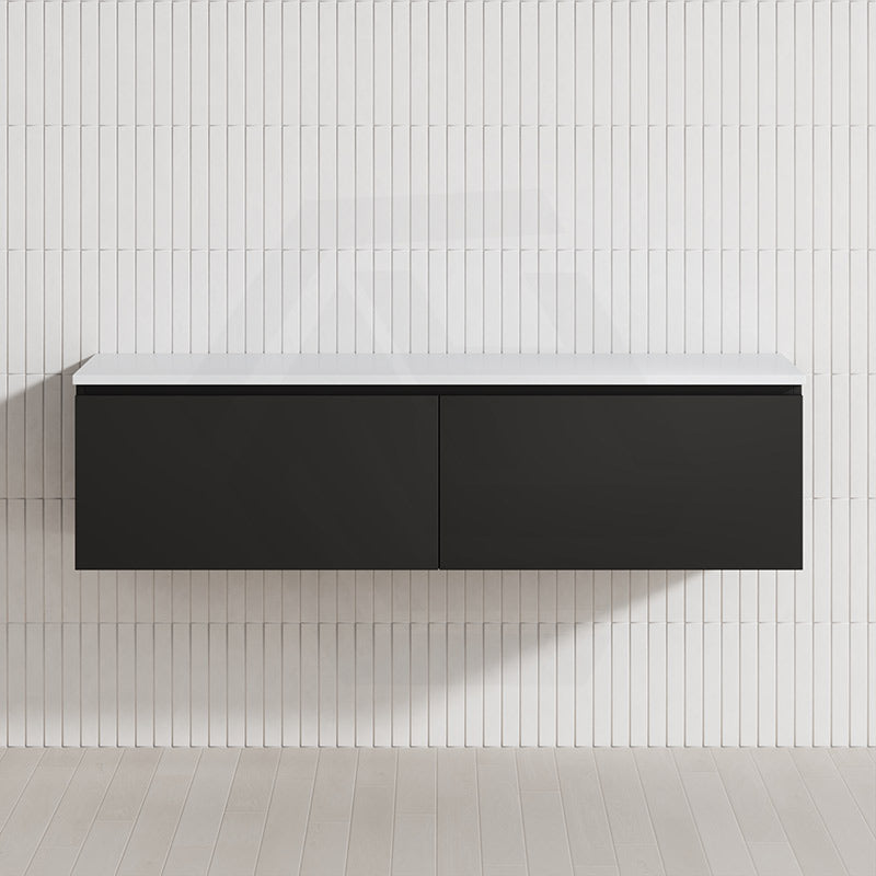 2-Drawer Flat 1500mm Bathroom Floating Wall Hung Vanity Cabinet Only Variant Colour Available