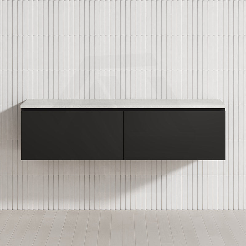 2-Drawer Flat 1500mm Bathroom Floating Wall Hung Vanity Cabinet Only Variant Colour Available