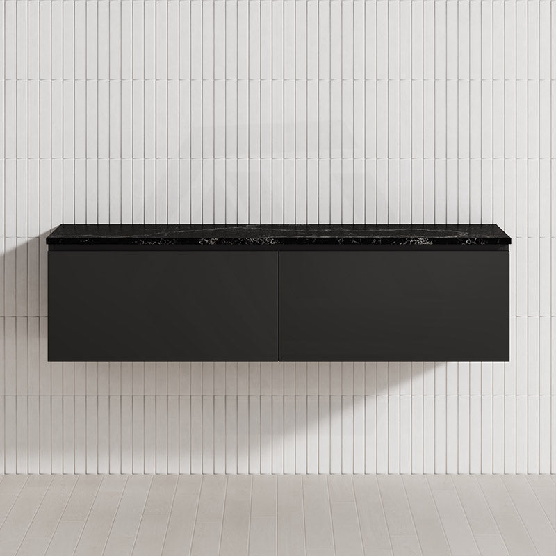 2-Drawer Flat 1500mm Bathroom Floating Wall Hung Vanity Cabinet Only Variant Colour Available