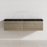 2-Drawer Flat 1500mm Bathroom Floating Wall Hung Vanity Cabinet Only Variant Colour Available