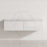 2-Drawer Flat 1500mm Bathroom Floating Wall Hung Vanity Cabinet Only Variant Colour Available