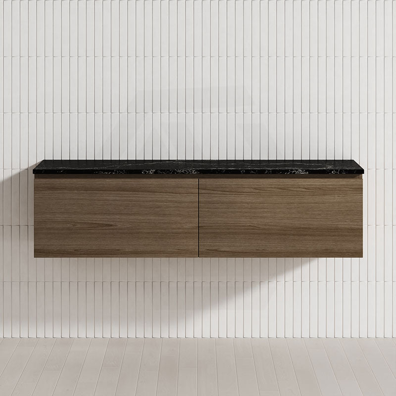 2-Drawer Flat 1500mm Bathroom Floating Wall Hung Vanity Cabinet Only Variant Colour Available