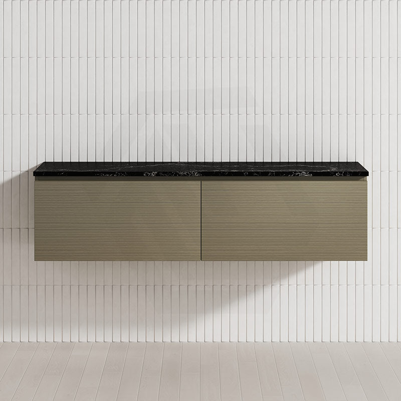 2-Drawer Flat 1500mm Bathroom Floating Wall Hung Vanity Cabinet Only Variant Colour Available