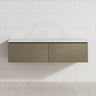 2-Drawer Flat 1200/1500/1800Mm Wall Hung Bathroom Floating Vanity Multi-Colour Cabinet Only Vanities