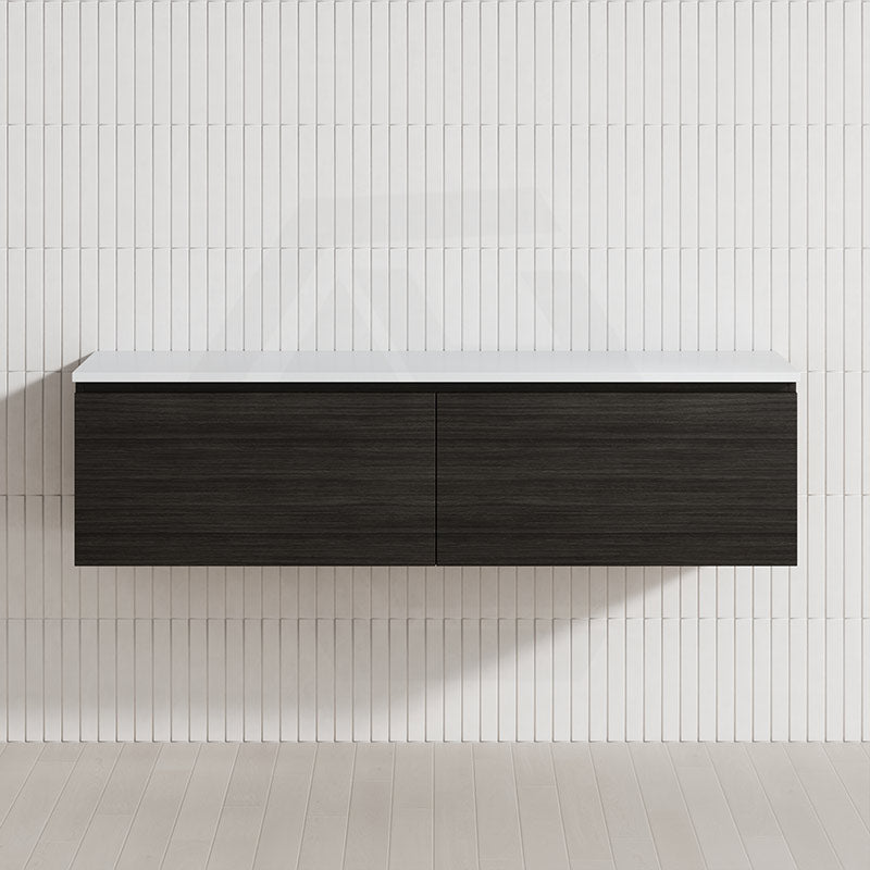 2-Drawer Flat 1500mm Bathroom Floating Wall Hung Vanity Cabinet Only Variant Colour Available