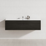 2-Drawer Flat 1200/1500/1800Mm Wall Hung Bathroom Floating Vanity Multi-Colour Cabinet Only Vanities
