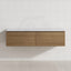 2-Drawer Flat 1200/1500/1800Mm Wall Hung Bathroom Floating Vanity Multi-Colour Cabinet Only Vanities