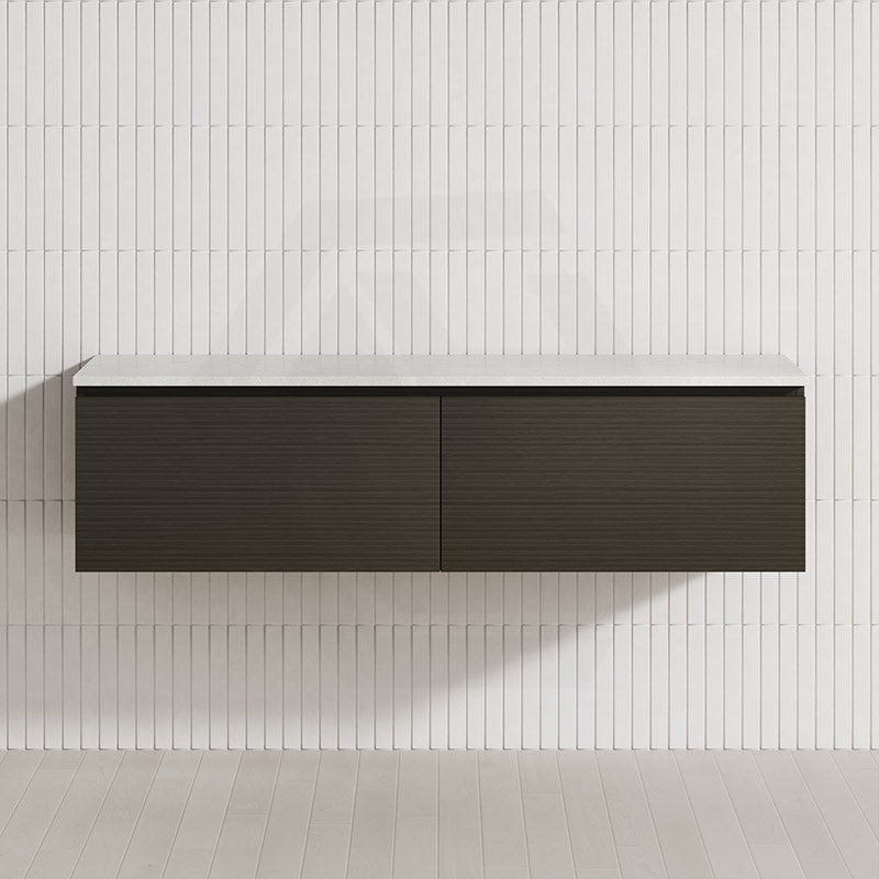 2-Drawer Flat 1500mm Bathroom Floating Wall Hung Vanity Cabinet Only Variant Colour Available
