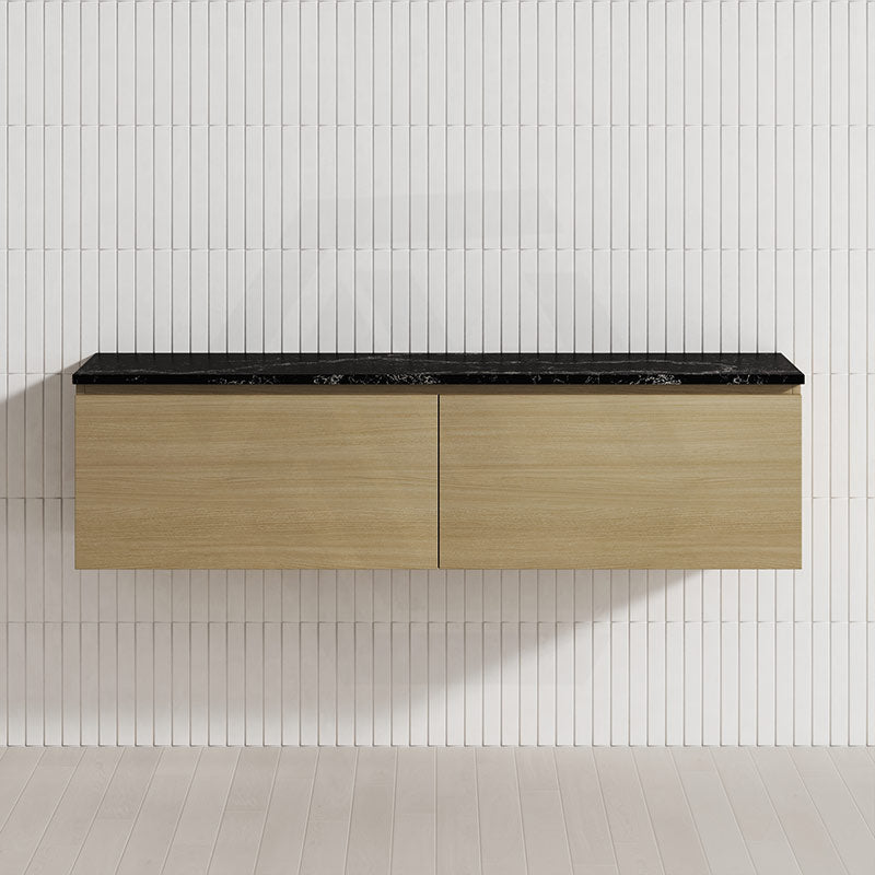 2-Drawer Flat 1500mm Bathroom Floating Wall Hung Vanity Cabinet Only Variant Colour Available