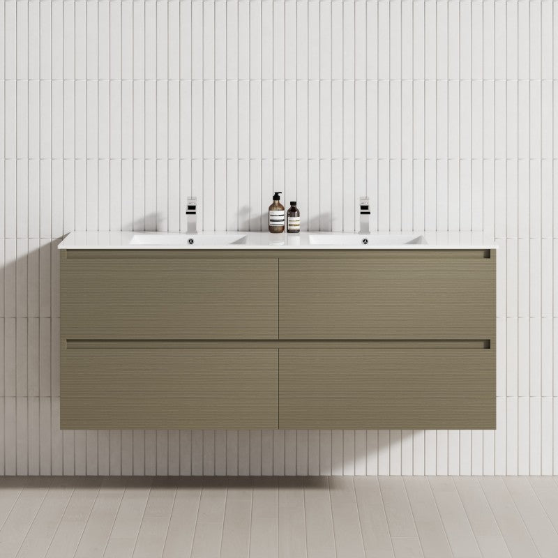 4-Drawer 1200/1500/1800mm Wall Hung Bathroom Floating Vanity Multi-Colour Cabinet Only