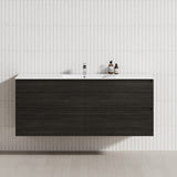 4-Drawer 1200/1500/1800Mm Wall Hung Bathroom Floating Vanity Multi-Colour Cabinet Only Vanities