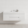 2 Doors Middle Drawers 1200/1500/1800Mm Wall Hung Bathroom Floating Vanity Multi-Colour Cabinet