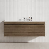 4-Door Wall Hung Bathroom Floating Vanity Double Bowls Multi-Colour Cabinet Only 1800Mm(Double Bowl)
