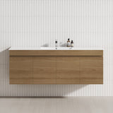 4-Door Wall Hung Bathroom Floating Vanity Double Bowls Multi-Colour Cabinet Only 1800Mm(Double Bowl)