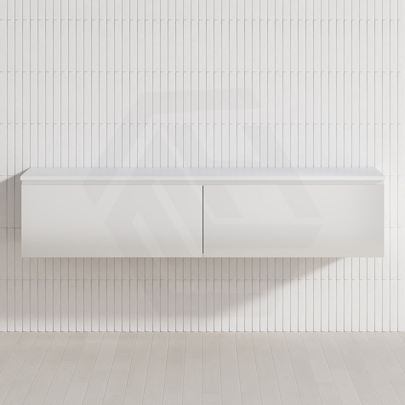 2-Drawer Flat 1800mm Bathroom Floating Wall Hung Vanity Cabinet Only Variant Colour Available