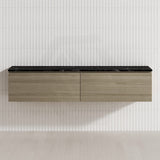 2-Drawer Flat 1800mm Bathroom Floating Wall Hung Vanity Cabinet Only Variant Colour Available