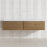 2-Drawer Flat 1800mm Bathroom Floating Wall Hung Vanity Cabinet Only Variant Colour Available