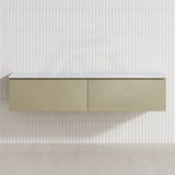 2-Drawer Flat 1800mm Bathroom Floating Wall Hung Vanity Cabinet Only Variant Colour Available