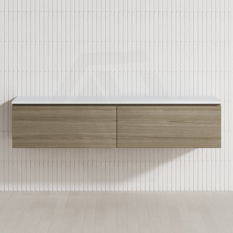 2-Drawer Flat 1800mm Bathroom Floating Wall Hung Vanity Cabinet Only Variant Colour Available