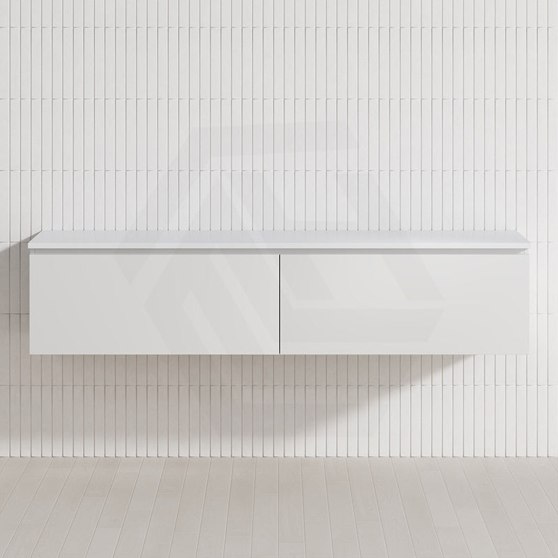 2-Drawer Flat 1800mm Bathroom Floating Wall Hung Vanity Cabinet Only Variant Colour Available