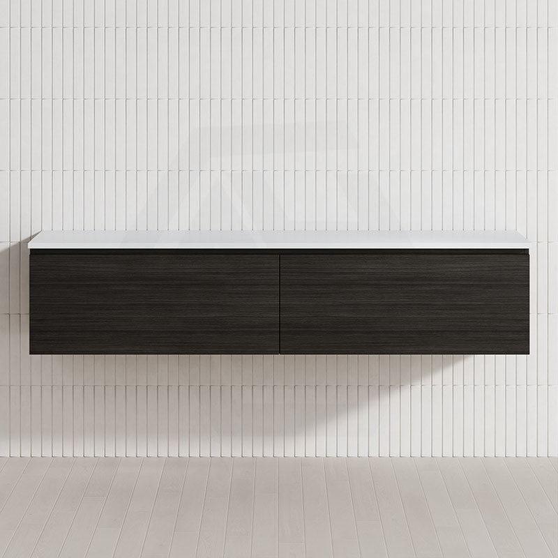 2-Drawer Flat 1800mm Bathroom Floating Wall Hung Vanity Cabinet Only Variant Colour Available