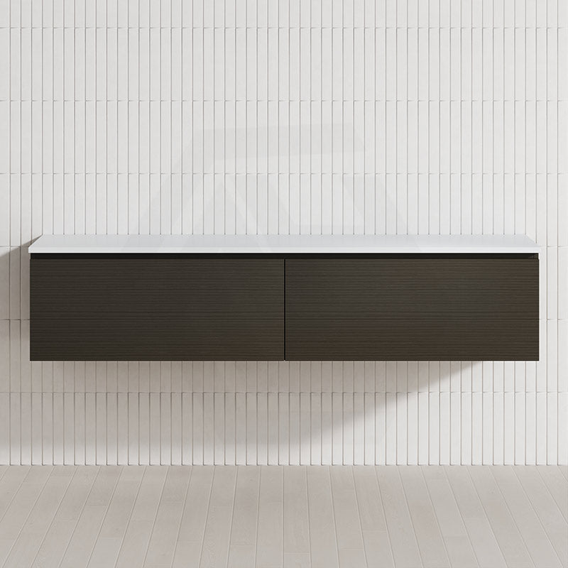 2-Drawer Flat 1800mm Bathroom Floating Wall Hung Vanity Cabinet Only Variant Colour Available