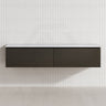 2-Drawer Flat 1200/1500/1800Mm Wall Hung Bathroom Floating Vanity Multi-Colour Cabinet Only Vanities