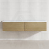 2-Drawer Flat 1800mm Bathroom Floating Wall Hung Vanity Cabinet Only Variant Colour Available