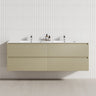 4-Drawer 1200/1500/1800Mm Wall Hung Bathroom Floating Vanity Multi-Colour Cabinet Only Vanities