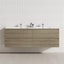 4-Drawer 1200/1500/1800Mm Wall Hung Bathroom Floating Vanity Multi-Colour Cabinet Only Vanities
